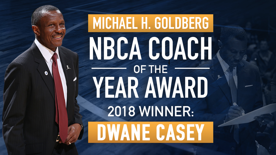 Dwane Casey 2018 MHG Award