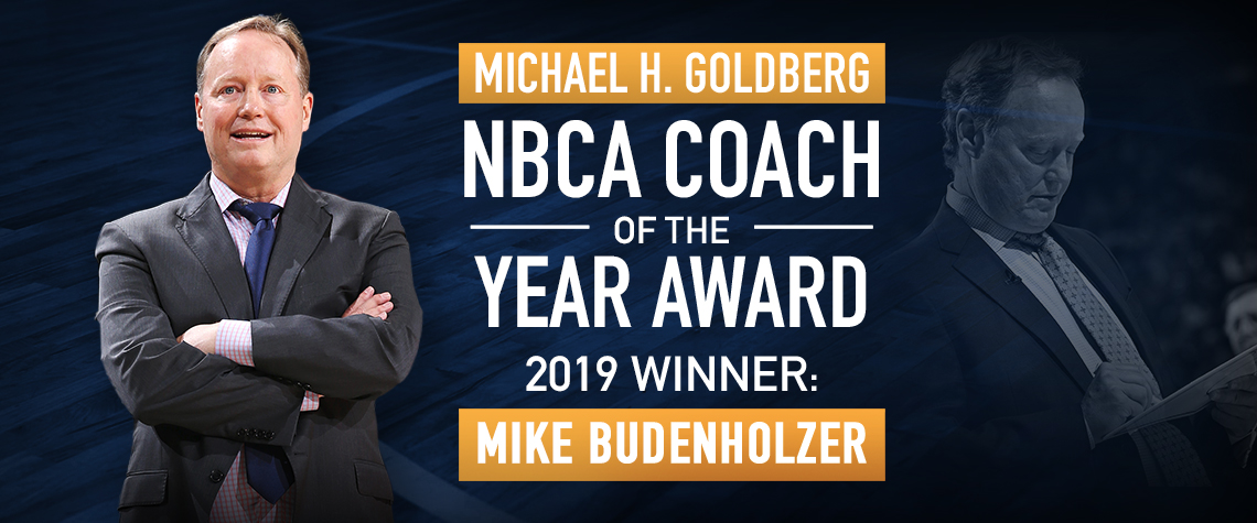 Mike Budenholzer Michael H. Goldberg NBCA Coach of the Year